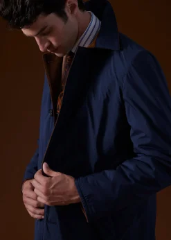 Paul Stuart The Cashmere Shop|Overcoats^Cashmere Reversible Coat Navy/Camel