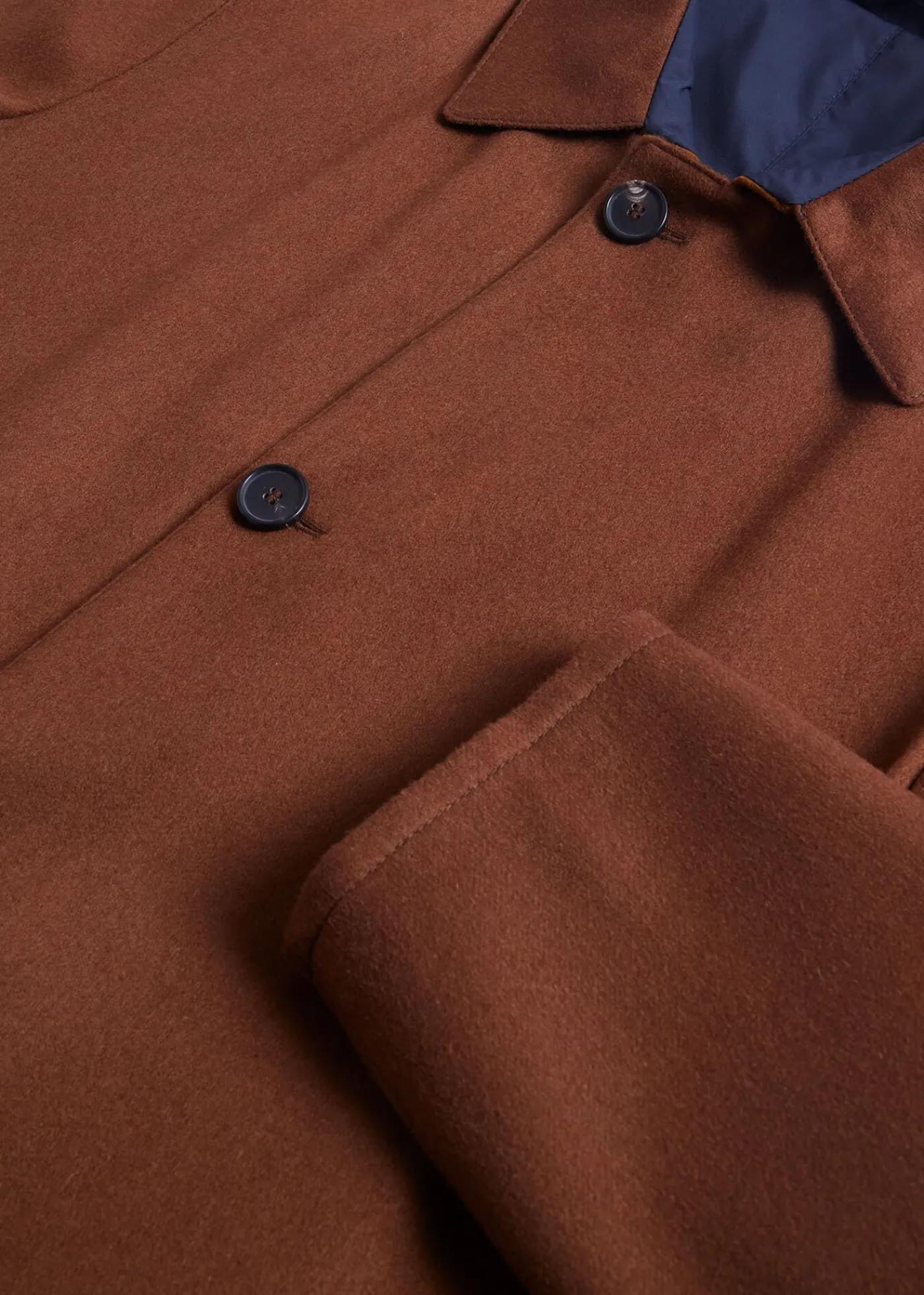 Paul Stuart The Cashmere Shop|Overcoats^Cashmere Reversible Coat Navy/Camel
