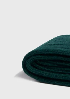 Paul Stuart Socks|The Cashmere Shop^Cashmere Ribbed Sock Forest