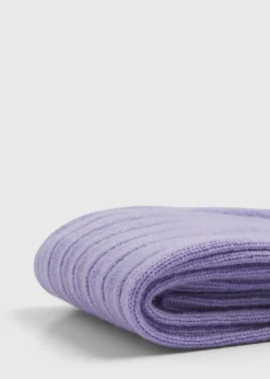 Paul Stuart Socks|The Cashmere Shop^Cashmere Ribbed Sock Lilac