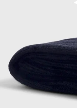 Paul Stuart Socks|The Cashmere Shop^Cashmere Ribbed Sock Black