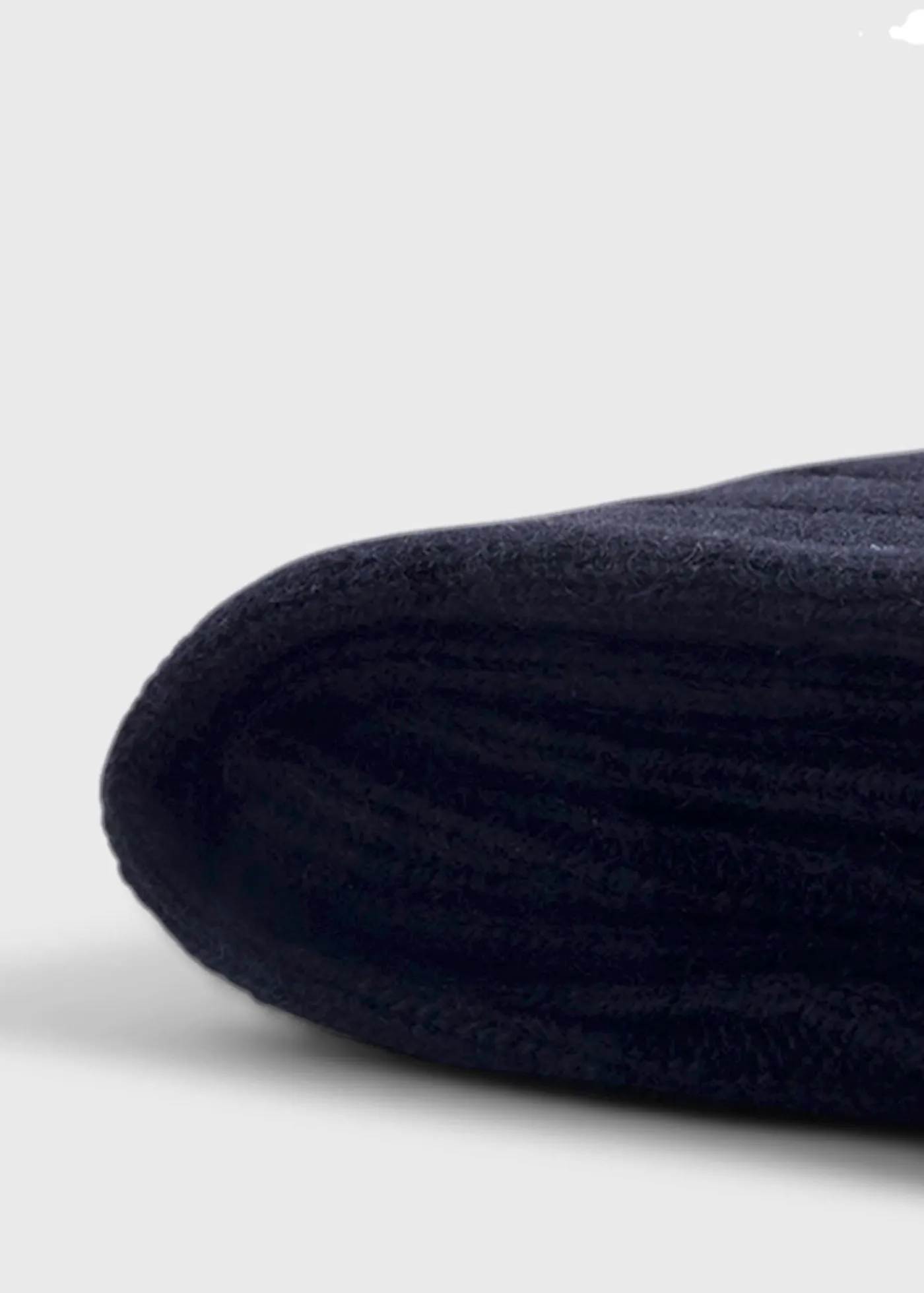 Paul Stuart Socks|The Cashmere Shop^Cashmere Ribbed Sock Black