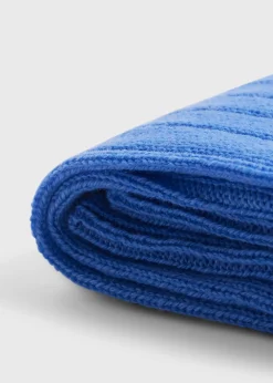 Paul Stuart Socks|The Cashmere Shop^Cashmere Ribbed Sock Light Blue