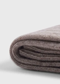 Paul Stuart Socks|The Cashmere Shop^Cashmere Ribbed Sock Natural