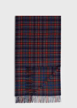 Paul Stuart Scarves, Hats, Gloves^Cashmere Tartan Extra Wide Scarf Red/Multi