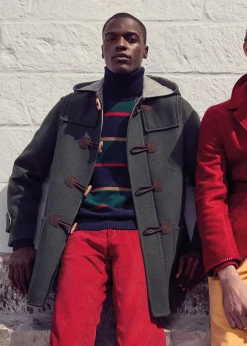 Paul Stuart The Cashmere Shop|Outerwear^Cashmere Toggle Coat Green
