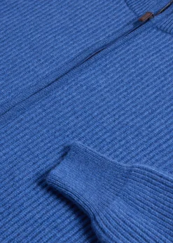 Paul Stuart The Cashmere Shop|Sweaters^Cashmere Zip Cardigan Denim