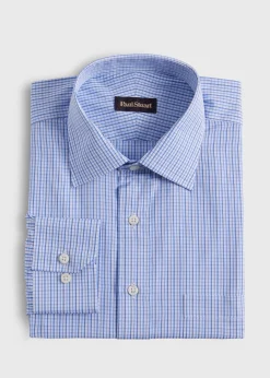 Paul Stuart Dress Shirts^Check Dress Shirt Blue