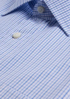 Paul Stuart Dress Shirts^Check Dress Shirt Blue