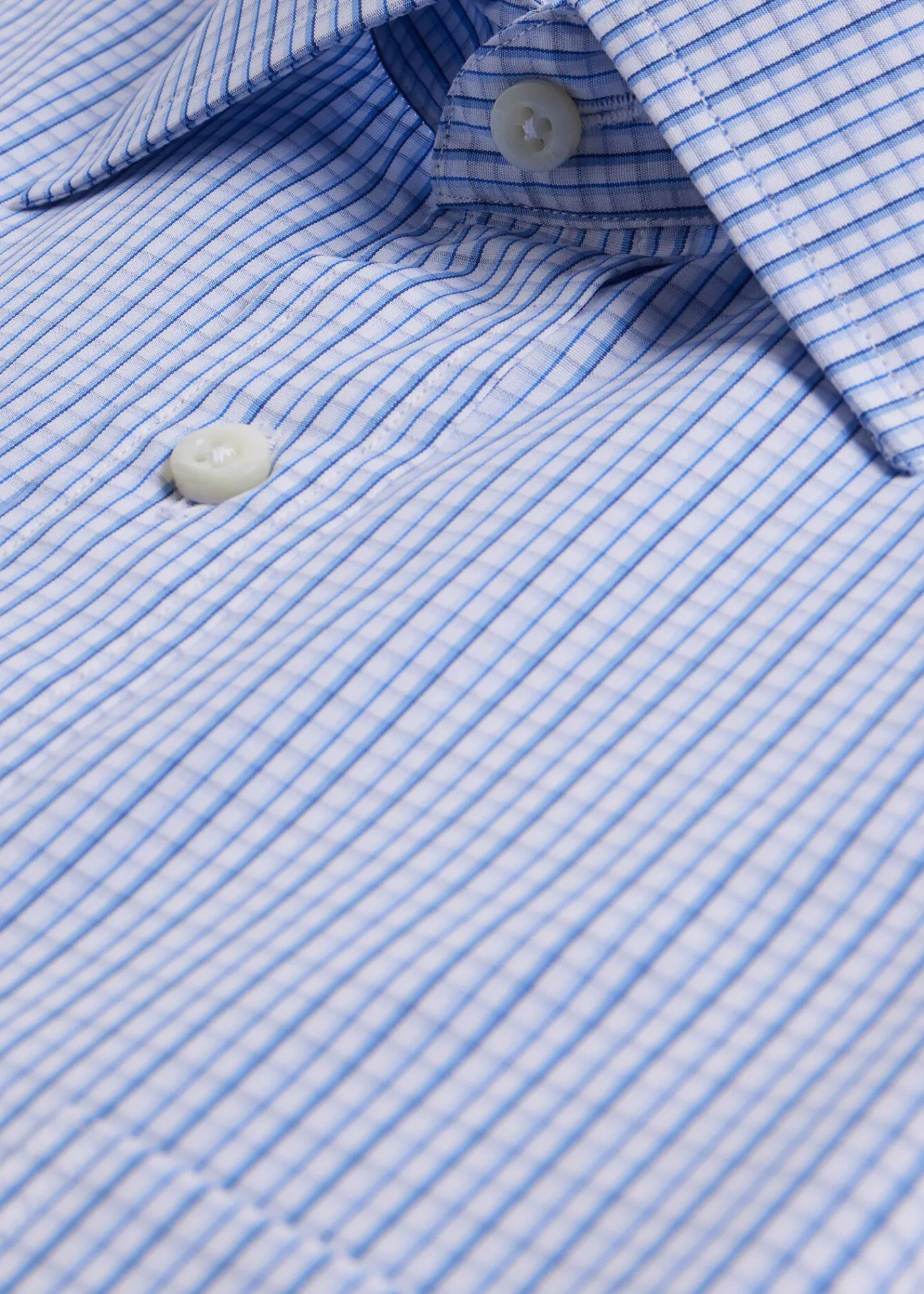 Paul Stuart Dress Shirts^Check Dress Shirt Blue