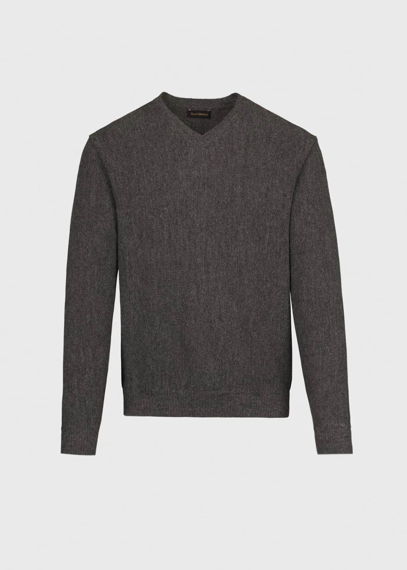 Paul Stuart Sweaters^Classic Alpaca Links V-Neck Sweater Grey