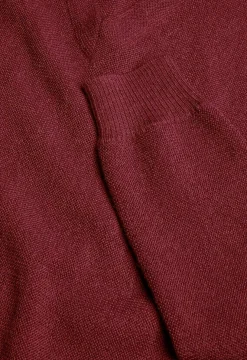 Paul Stuart Sweaters^Classic Alpaca Links V-Neck Sweater Burgundy