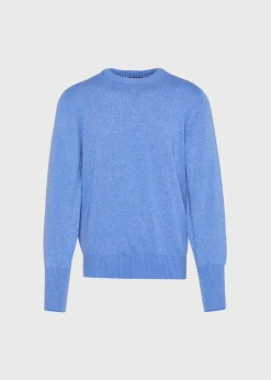 Paul Stuart The Cashmere Shop|Sweaters^Classic Cashmere Double Ply Crewneck Sweater Ice Blue