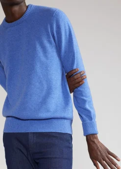 Paul Stuart The Cashmere Shop|Sweaters^Classic Cashmere Double Ply Crewneck Sweater Ice Blue