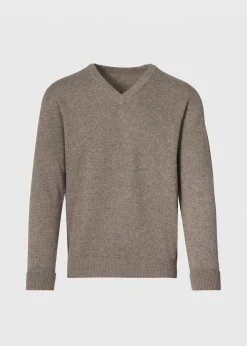 Paul Stuart The Cashmere Shop|Sweaters^Classic Cashmere Double Ply V-Neck Sweater Mink