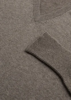 Paul Stuart The Cashmere Shop|Sweaters^Classic Cashmere Double Ply V-Neck Sweater Mink