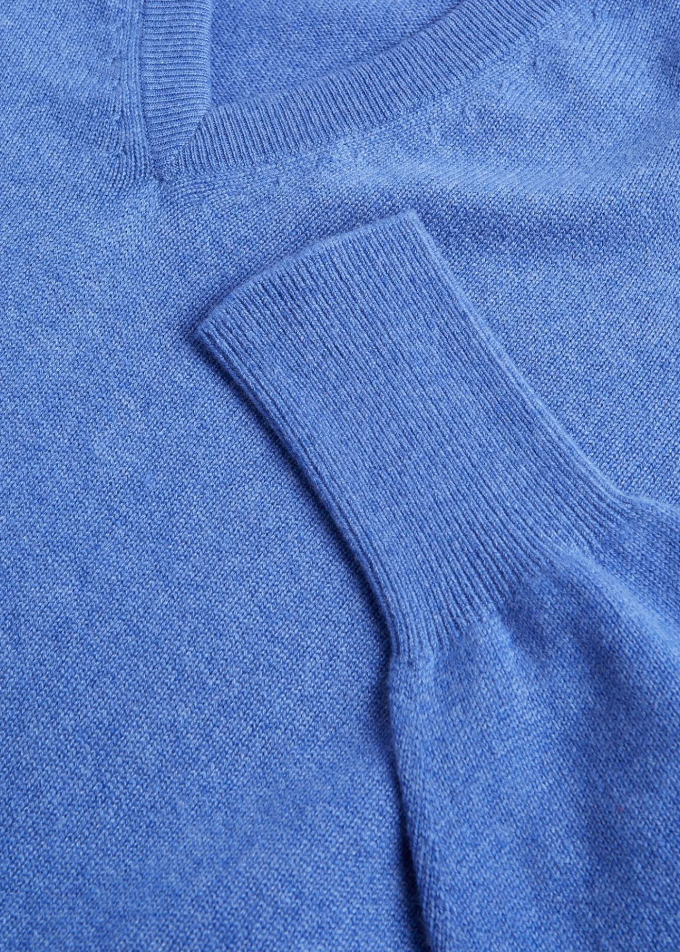 Paul Stuart The Cashmere Shop|Sweaters^Classic Cashmere Double Ply V-Neck Sweater Ice Blue
