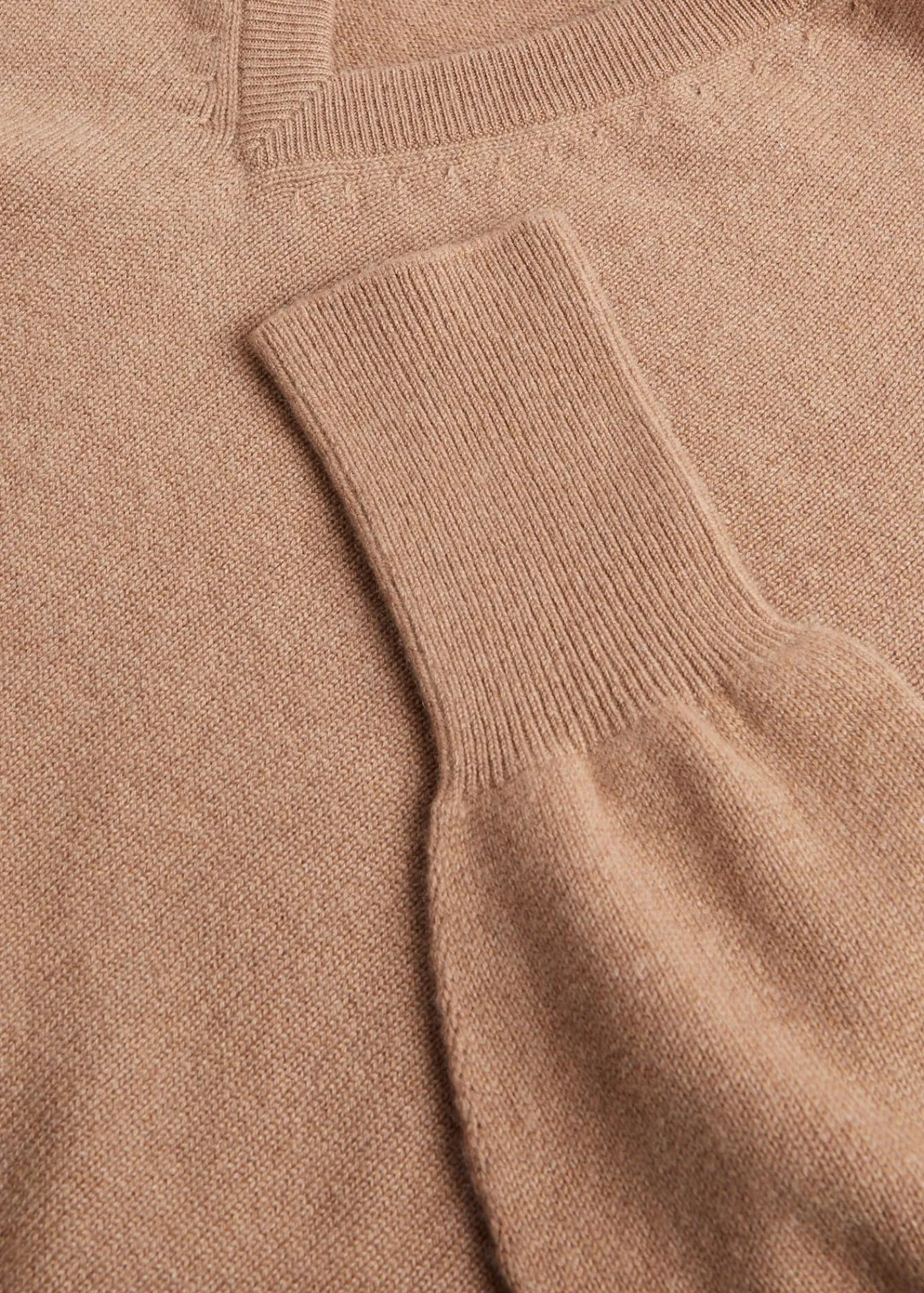 Paul Stuart The Cashmere Shop|Sweaters^Classic Cashmere Double Ply V-Neck Sweater Camel