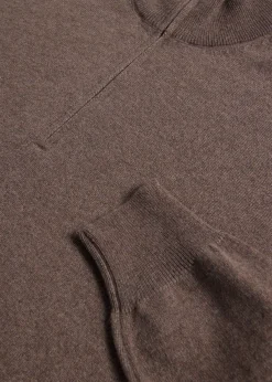 Paul Stuart The Cashmere Shop|Sweaters^Classic Cashmere Quarter Zip Sweater Mocha