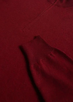 Paul Stuart The Cashmere Shop|Sweaters^Classic Cashmere Quarter Zip Sweater Cranberry