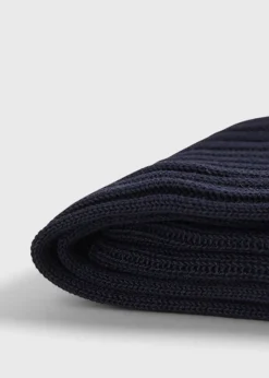 Paul Stuart Socks^Classic Cotton Ribbed Sock Navy