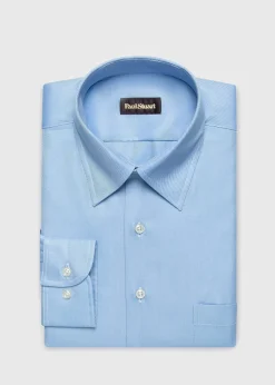 Paul Stuart Sport Shirts^Classic Cotton Twill Sport Shirt Light Blue