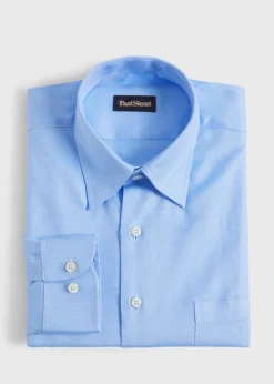 Paul Stuart Sport Shirts^Classic Cotton Twill Sport Shirt Light Blue