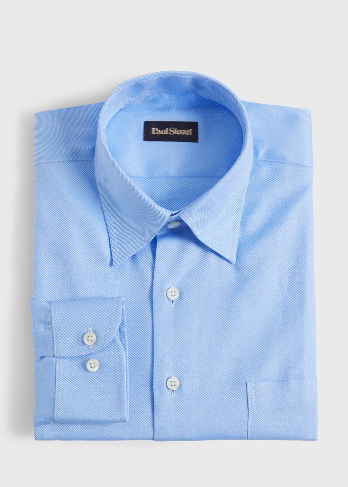 Paul Stuart Sport Shirts^Classic Cotton Twill Sport Shirt Light Blue