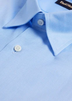 Paul Stuart Sport Shirts^Classic Cotton Twill Sport Shirt Light Blue