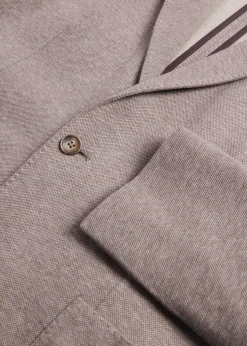 Paul Stuart Blazers & Jackets^Cotton & Cashmere Pique Soft Jacket Brown