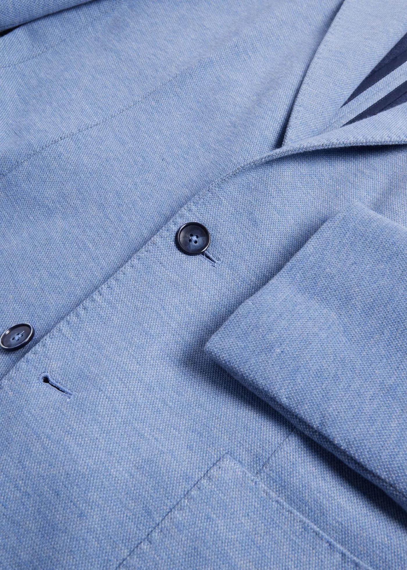 Paul Stuart Blazers & Jackets^Cotton & Cashmere Pique Soft Jacket Blue