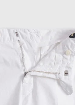 Paul Stuart Dress Pants|Pants^Cotton & Silk Garment Dyed Trouser White