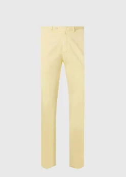 Paul Stuart Dress Pants|Pants^Cotton & Silk Garment Dyed Trouser Lemon