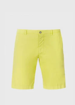 Paul Stuart Shorts & Swim Trunks|Pants^Cotton Bermuda Short Yellow