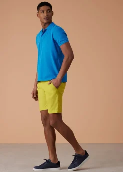 Paul Stuart Shorts & Swim Trunks|Pants^Cotton Bermuda Short Yellow