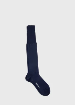 Paul Stuart Socks^Cotton Bird's Eye Sock Navy