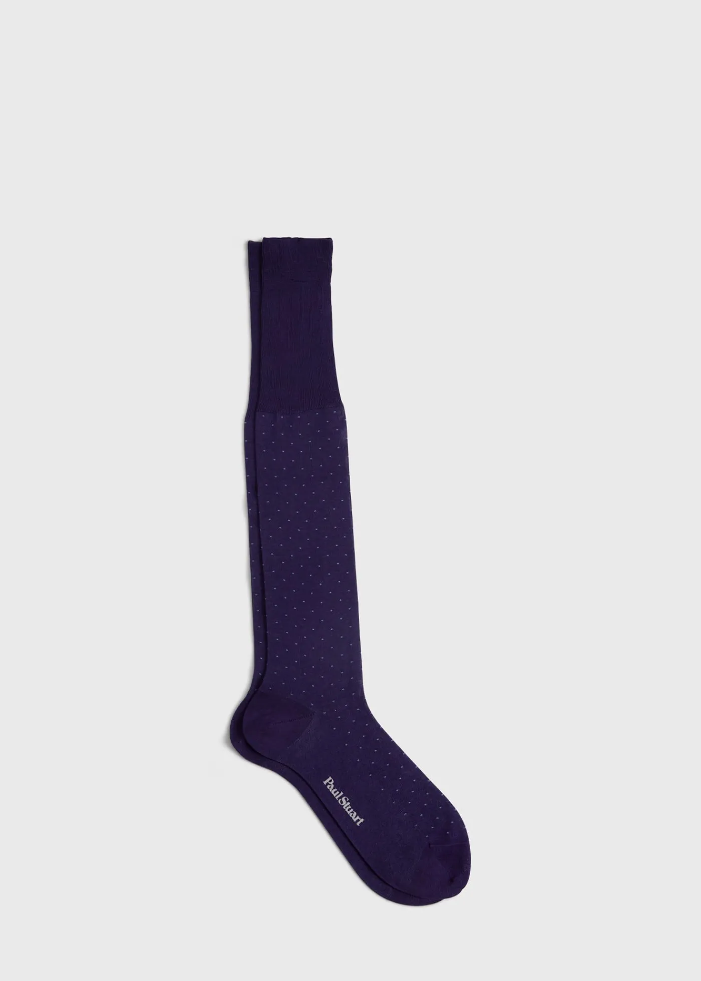 Paul Stuart Socks^Cotton Bird's Eye Sock Purple
