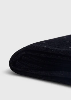 Paul Stuart Socks^Cotton Bird's Eye Sock Black