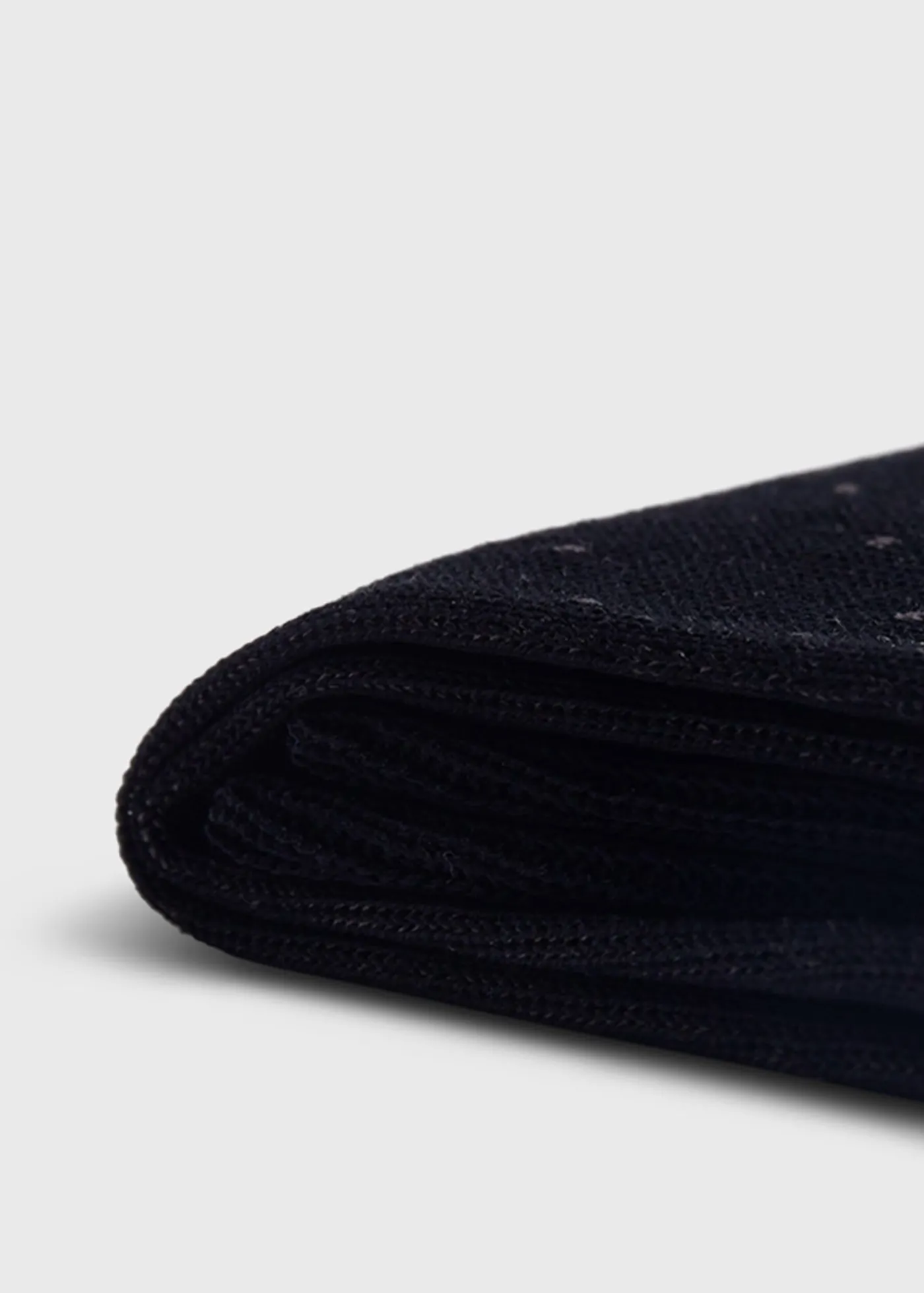 Paul Stuart Socks^Cotton Bird's Eye Sock Black