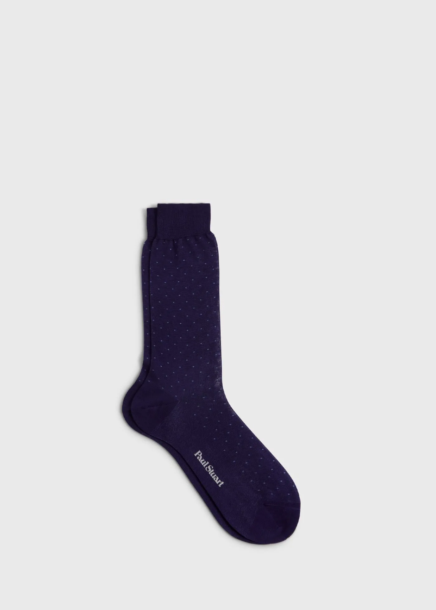 Paul Stuart Socks^Cotton Bird's Eye Sock Purple