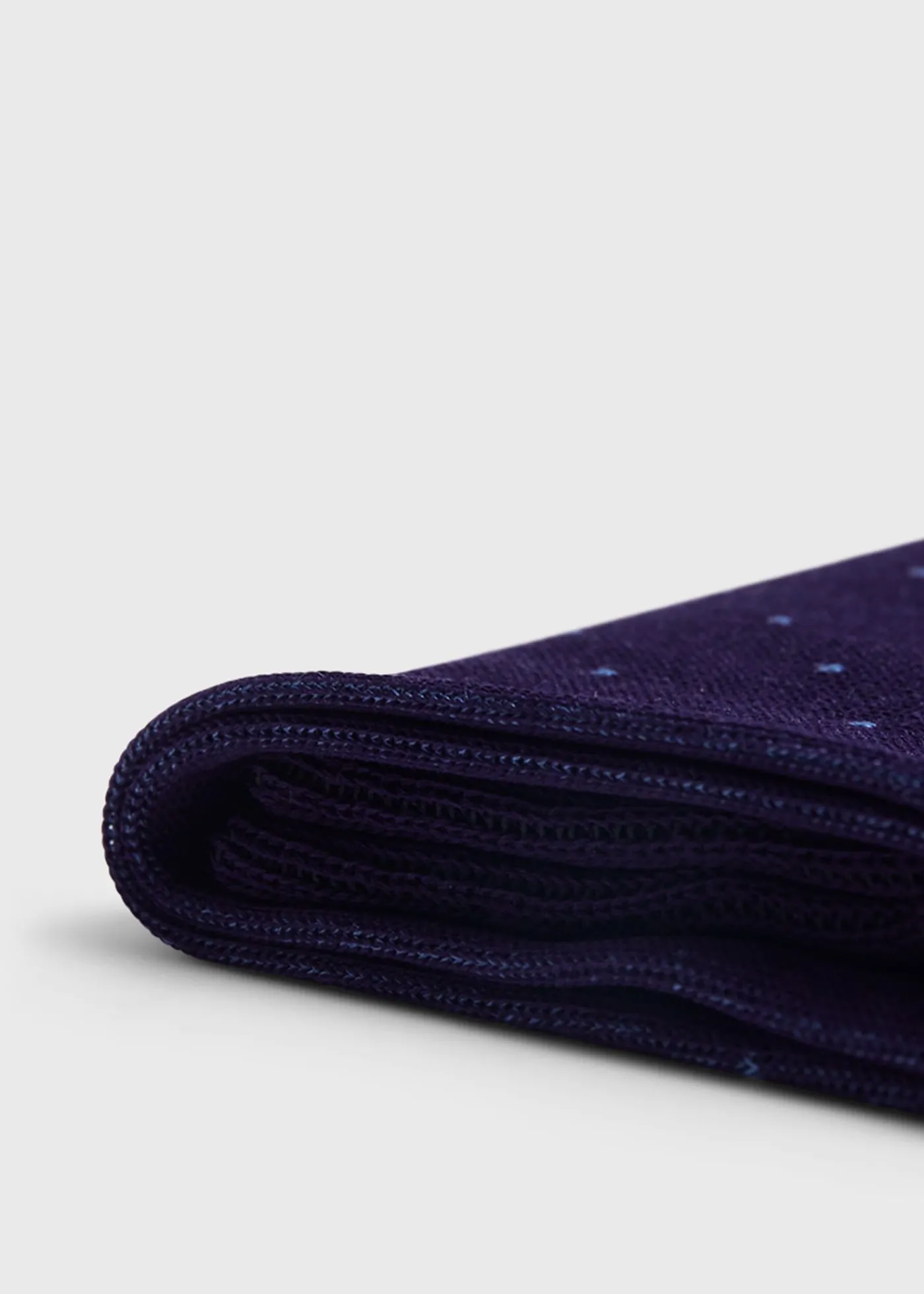 Paul Stuart Socks^Cotton Bird's Eye Sock Purple