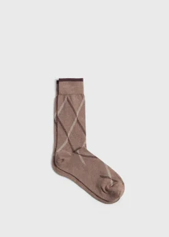 Paul Stuart Socks^Cotton Blend Argyle Sock Tan
