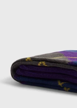 Paul Stuart Socks^Cotton Blend Argyle Sock Purple