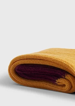 Paul Stuart Socks^Cotton Blend Ribbed Sock Gold
