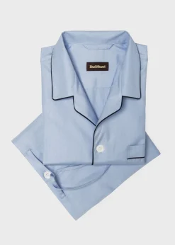 Paul Stuart Pajamas & Loungewear^Cotton Broadcloth Pajama Blue