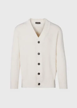 Paul Stuart Sweaters^Cotton Button Front Cardigan Sand