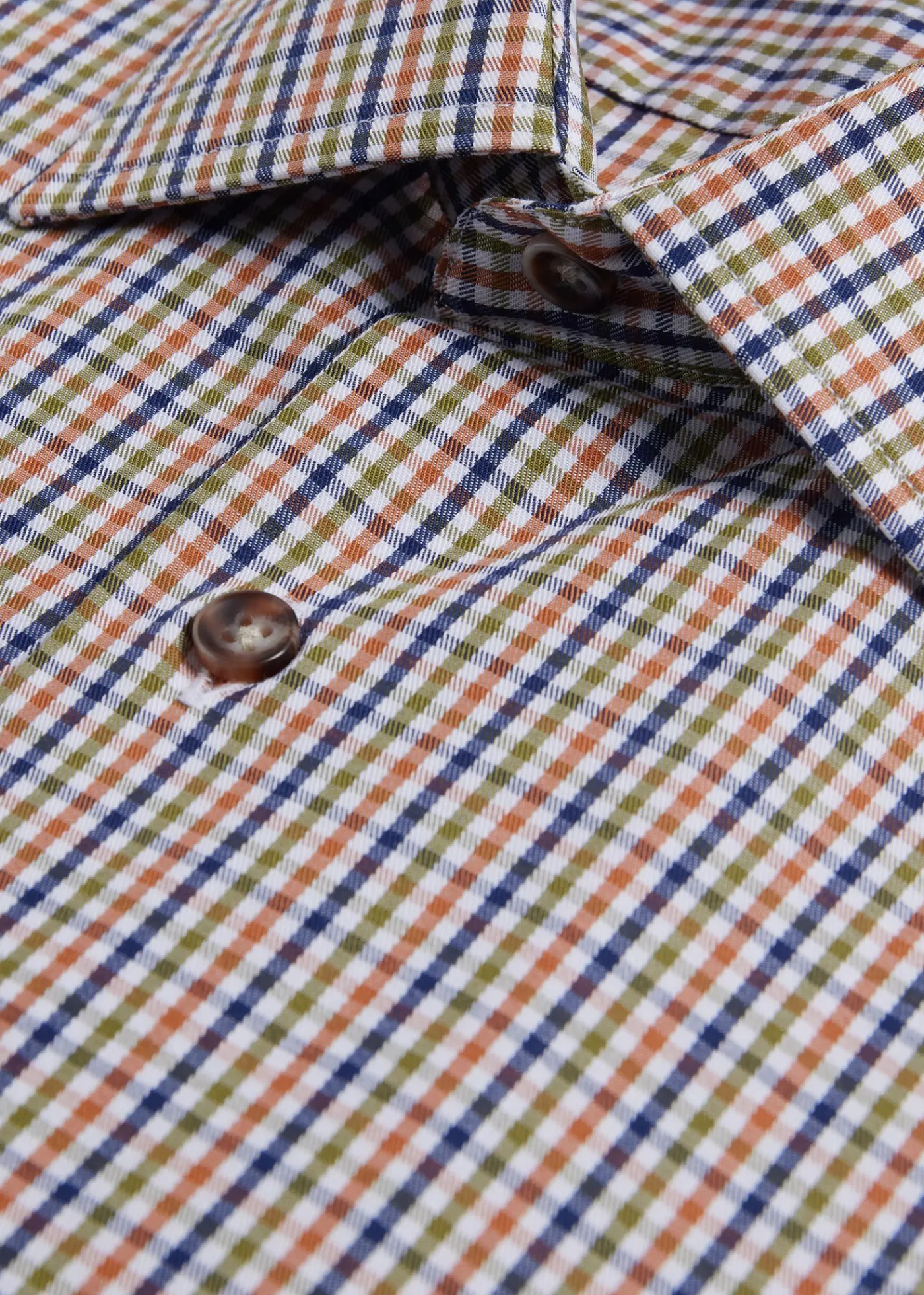Paul Stuart Sport Shirts^Cotton Check Sport Shirt Olive