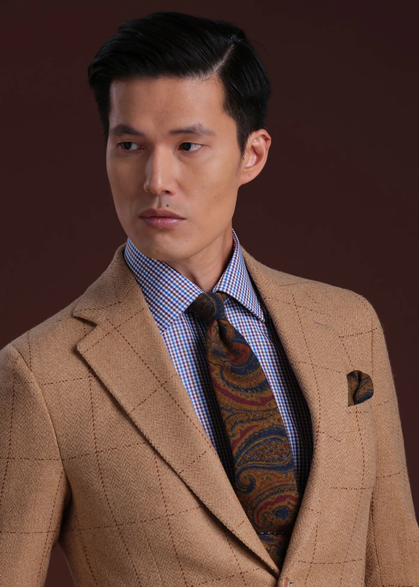Paul Stuart Sport Shirts^Cotton Check Sport Shirt Blue