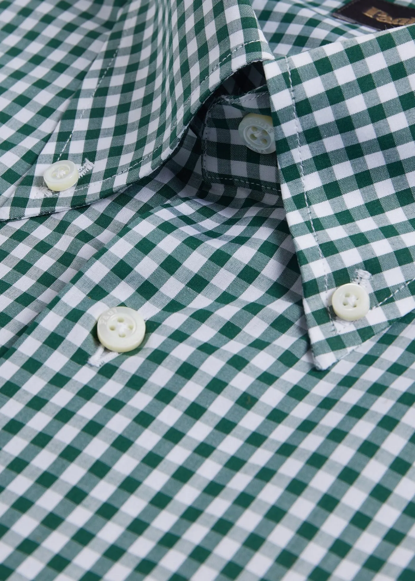 Paul Stuart Sport Shirts^Cotton Classic Gingham Sport Shirt Dark Green