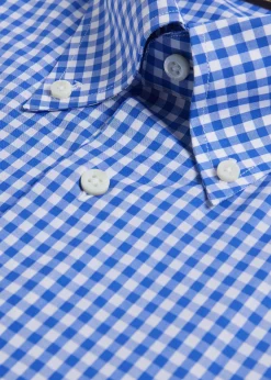 Paul Stuart Sport Shirts^Cotton Classic Gingham Sport Shirt Blue